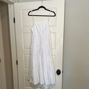 Petal and Pup White Tiered Maxi Dress